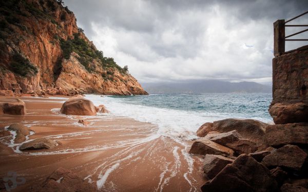 pemandangan,laut,teluk,batu,pantai,pasir