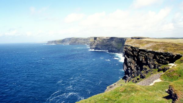 mer,baie,rive,côte,falaise,fjord