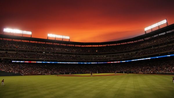 sport, nat, stadion, baseball, struktur, arena