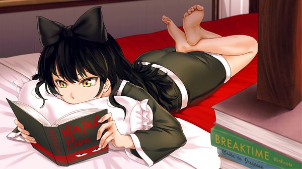 anime,rajzfilm,Blake Belladonna,RWBY,fekete haj,Személy