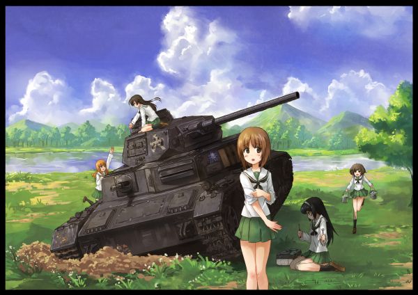 anime,Τα κορίτσια und Panzer,μυθολογία,screenshot,ταπετσαρία υπολογιστών,pc game