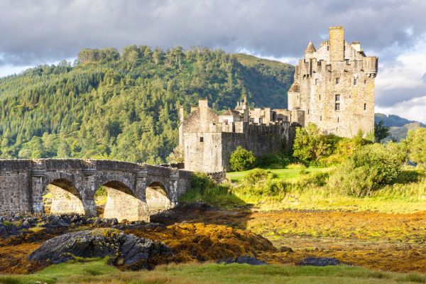 budynek,Turystyka,zamek,klasztor,gruzy,Eilean Donan