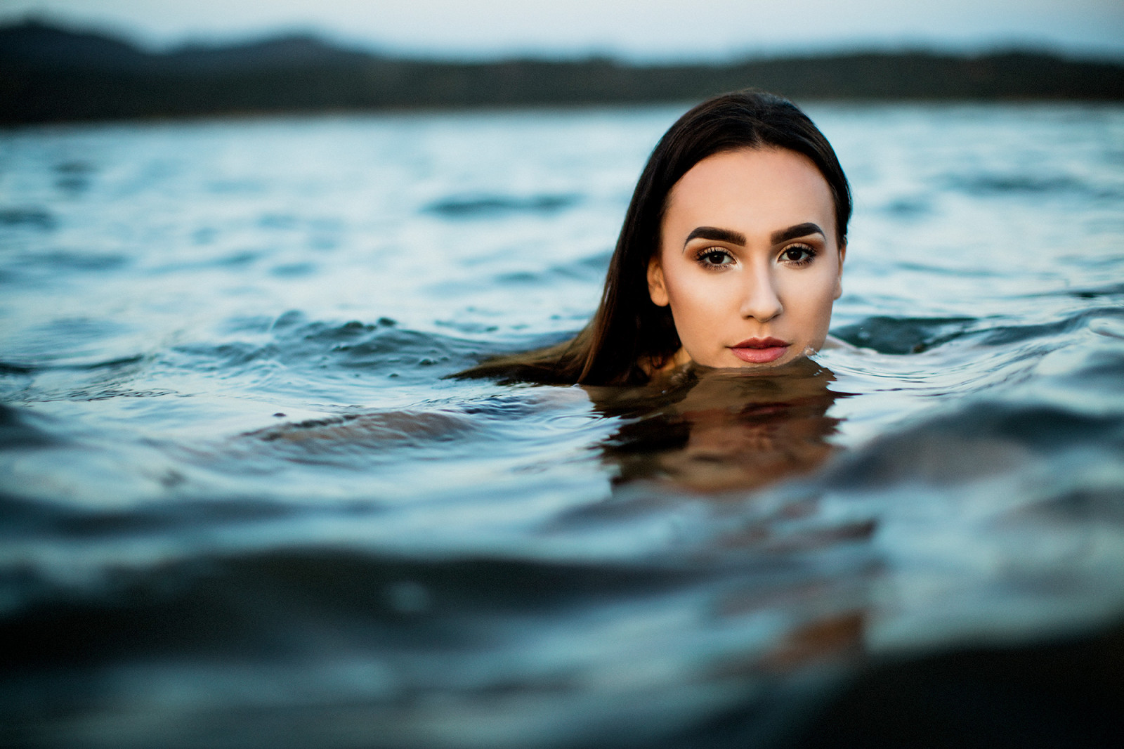 水, 女性, モデル