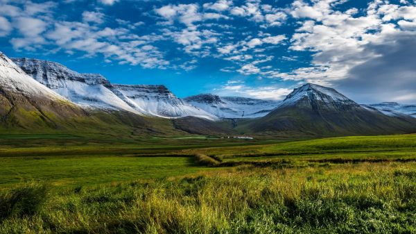 paysage, colline, Lac, la nature, horizon, parc national