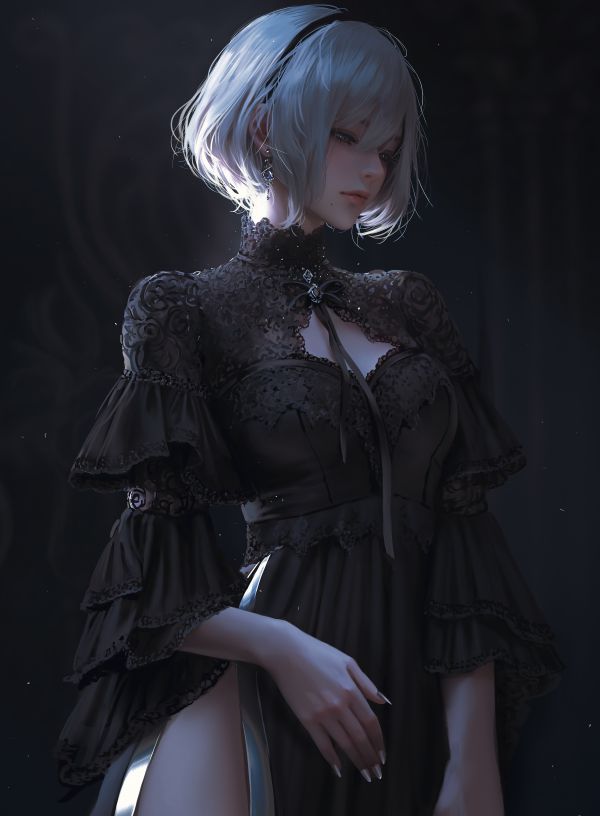 artwork,Nier Automata