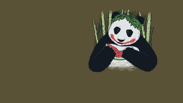 ilustración,Bromista,dibujos animados,panda,personaje de ficción,Supervillano