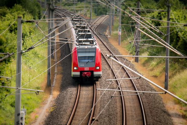 列車,鉄道,木