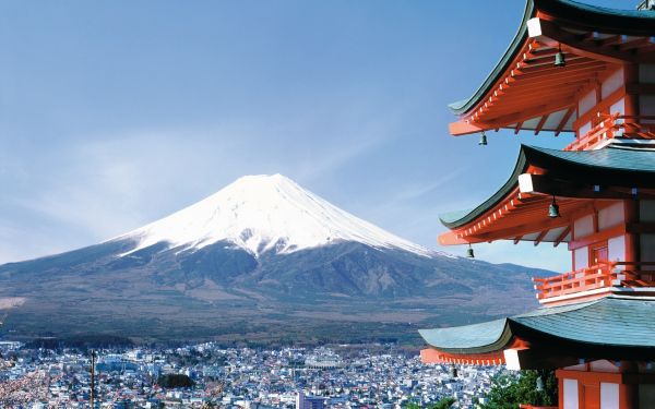 fuji,Japan,by,sakura