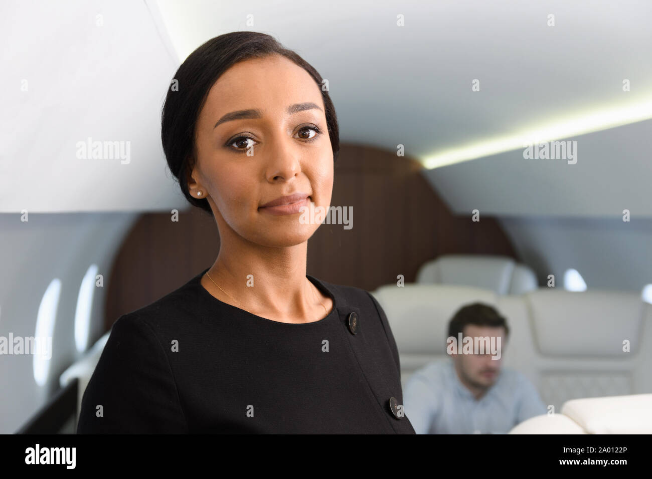 Business jet travel. Stock Photo