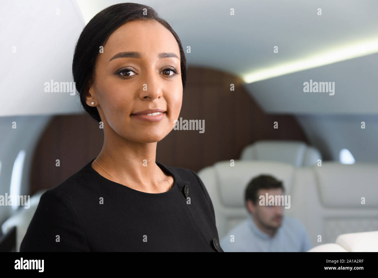 Business jet travel. Stock Photo