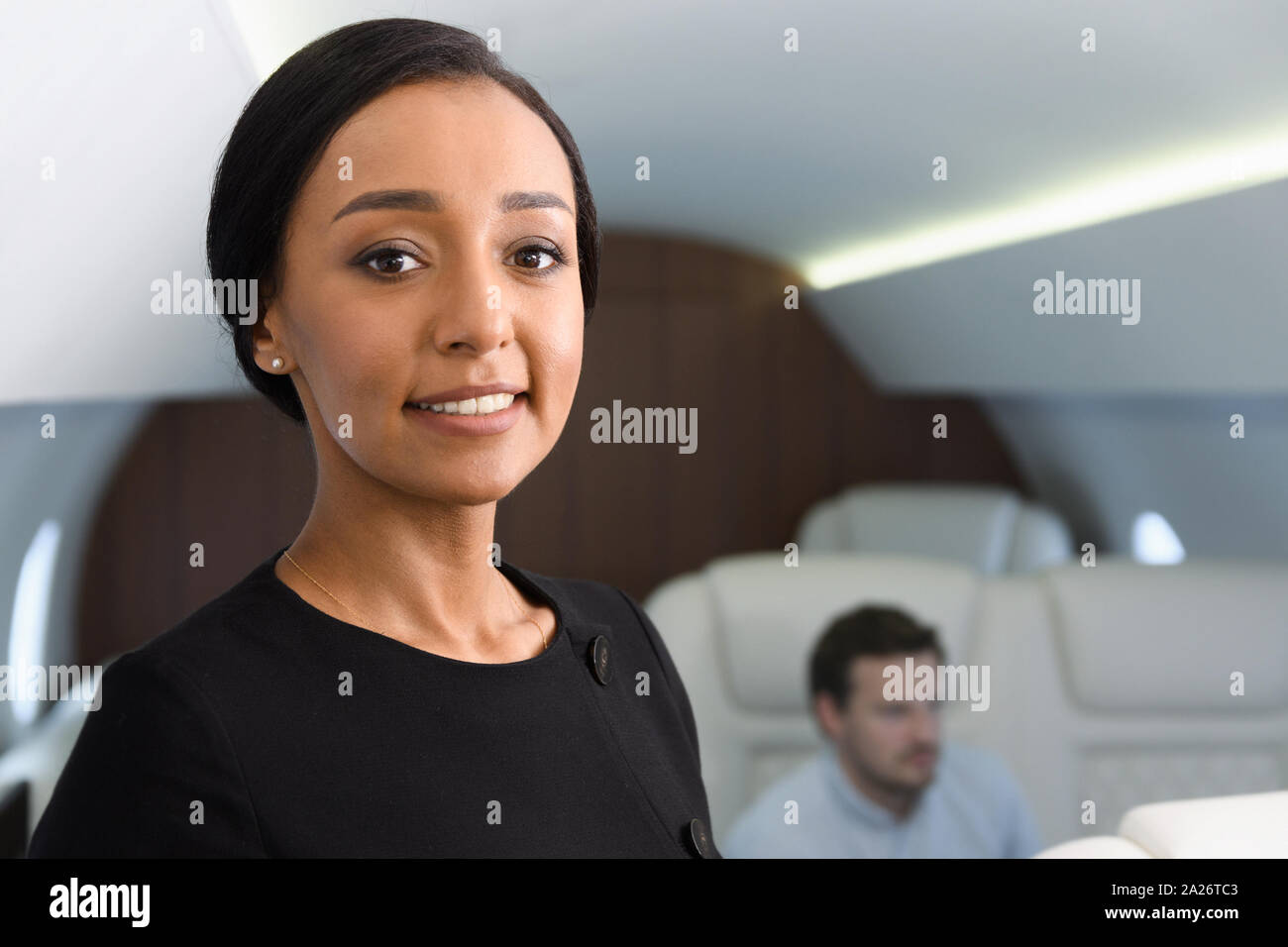 Business jet travel. Stock Photo