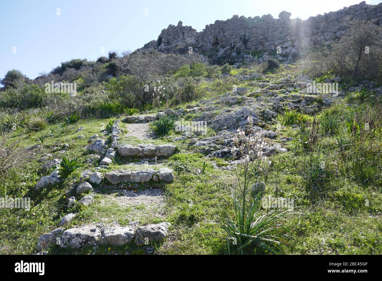 Midea Archaeological Site Stock Photo