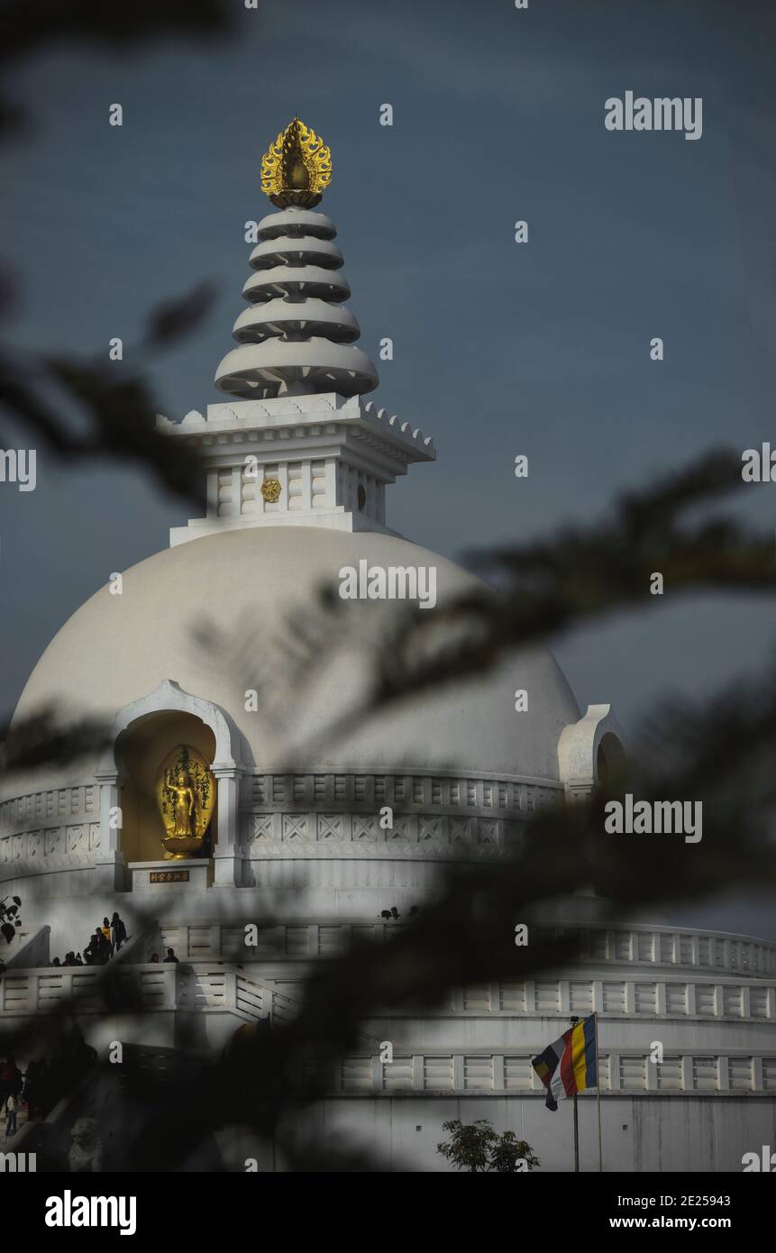 World Peace Pagoda Stock Photo