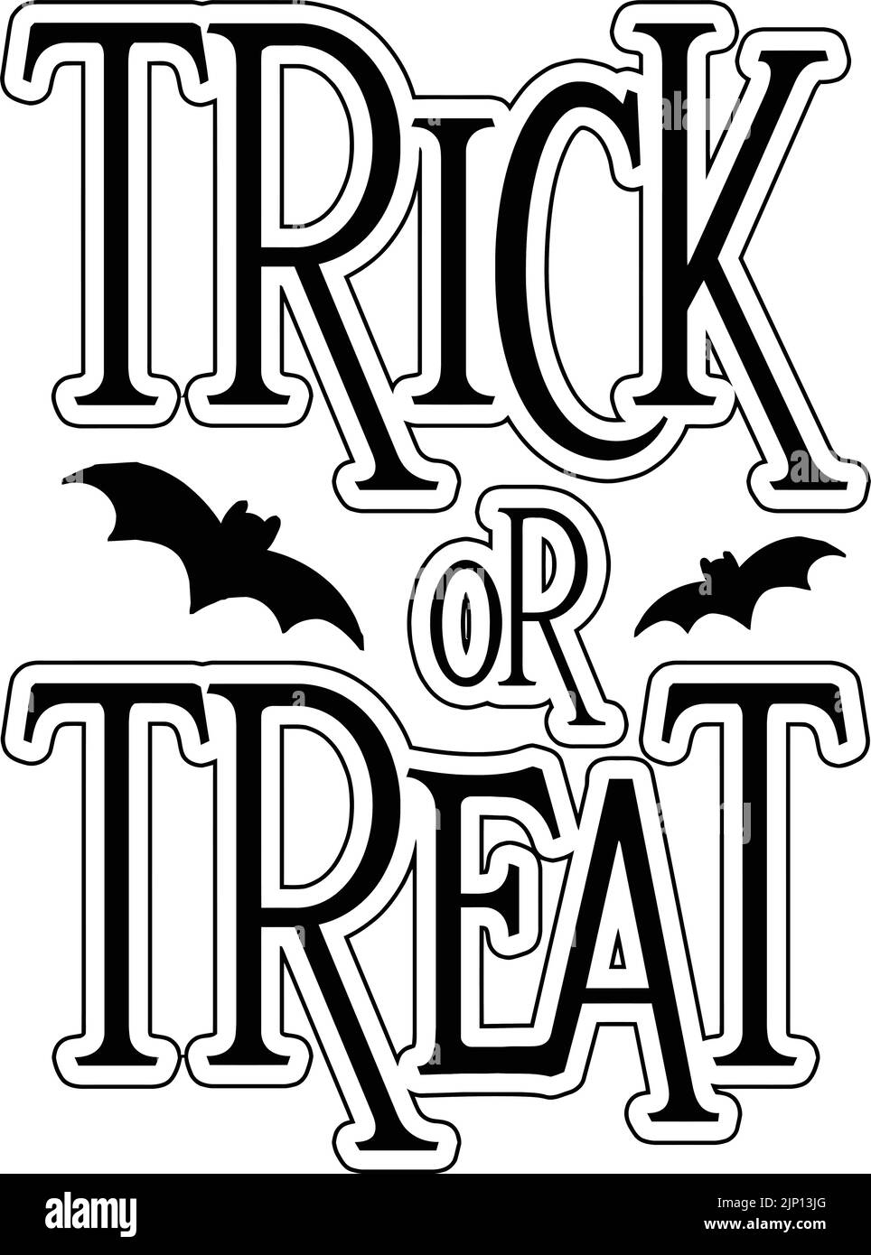 trick or treat Stock Vector