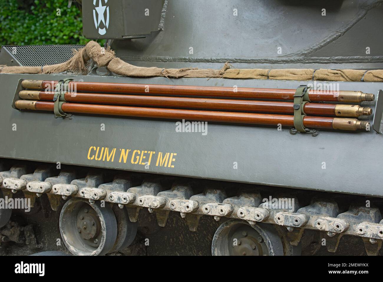 M18 Hellcat, Poles on Hull Stock Photo