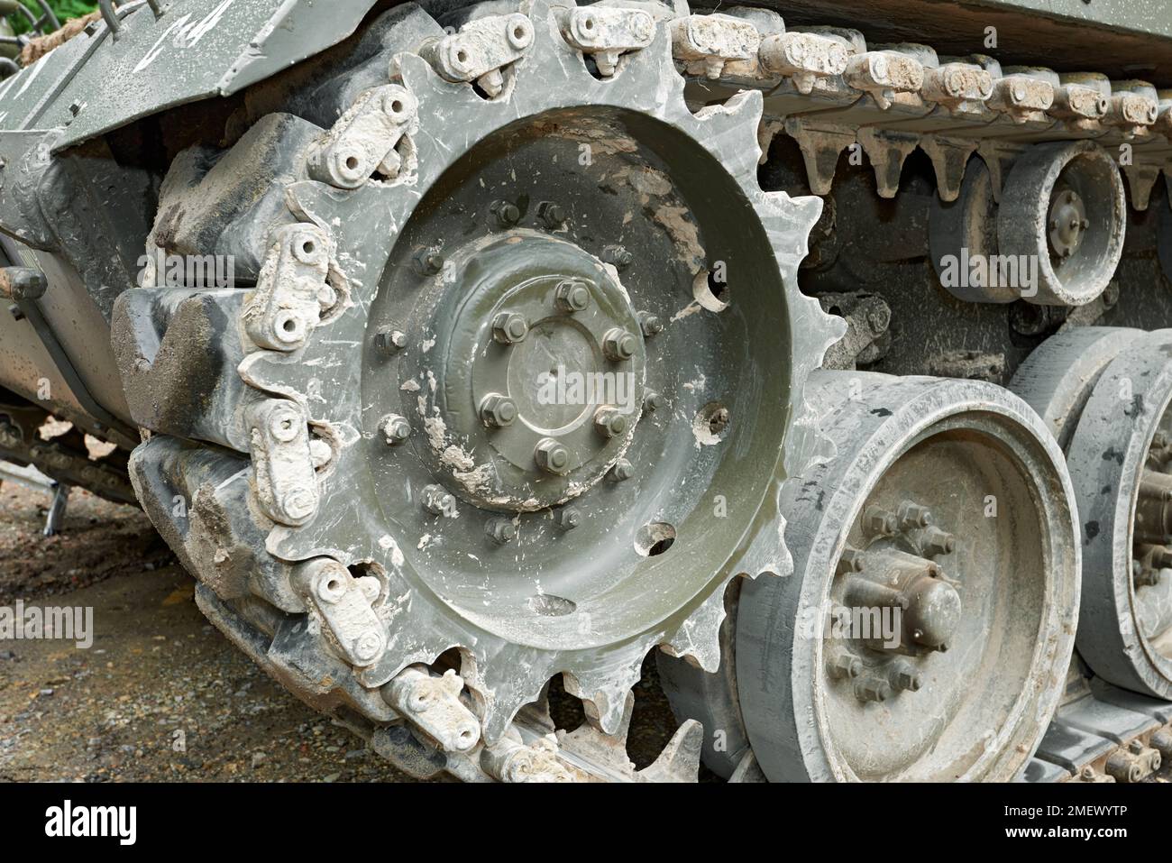 M18 Hellcat, Drive Sprocket Stock Photo