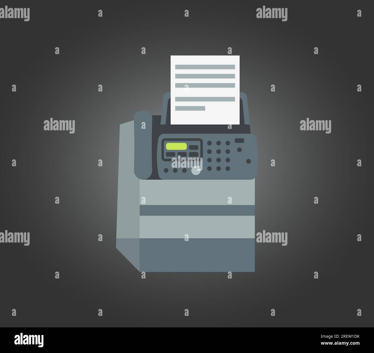 Illustration of a printer Stock Vector