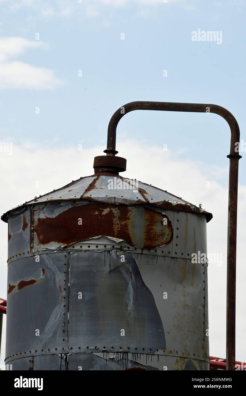 Old grain silo Stock Photo