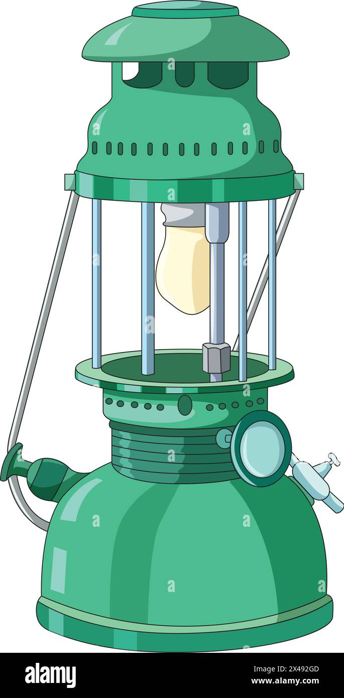 Kerosene lamp Stock Vector