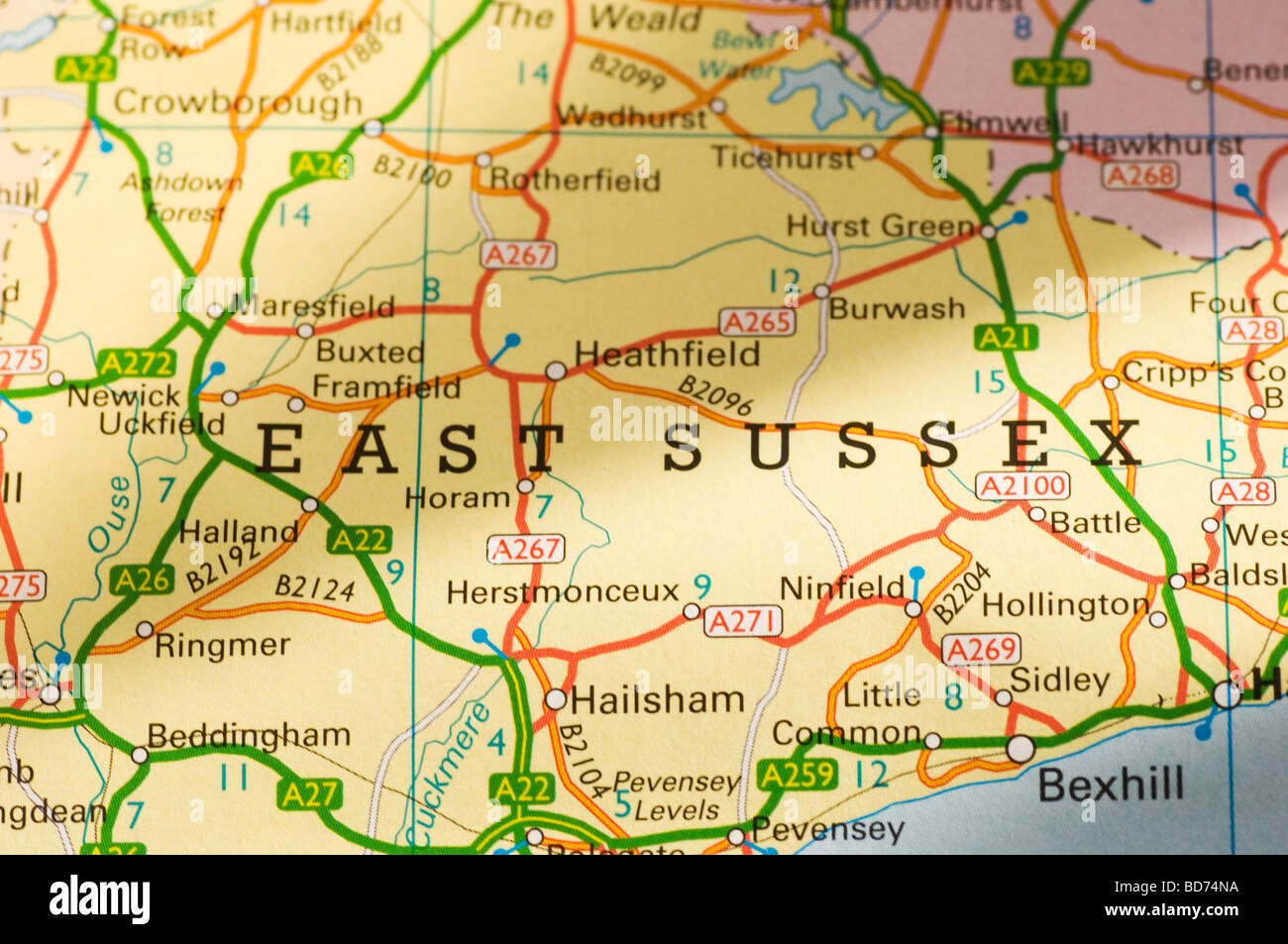 East Sussex County Map I Love Maps - Rezfoods - Resep Masakan Indonesia