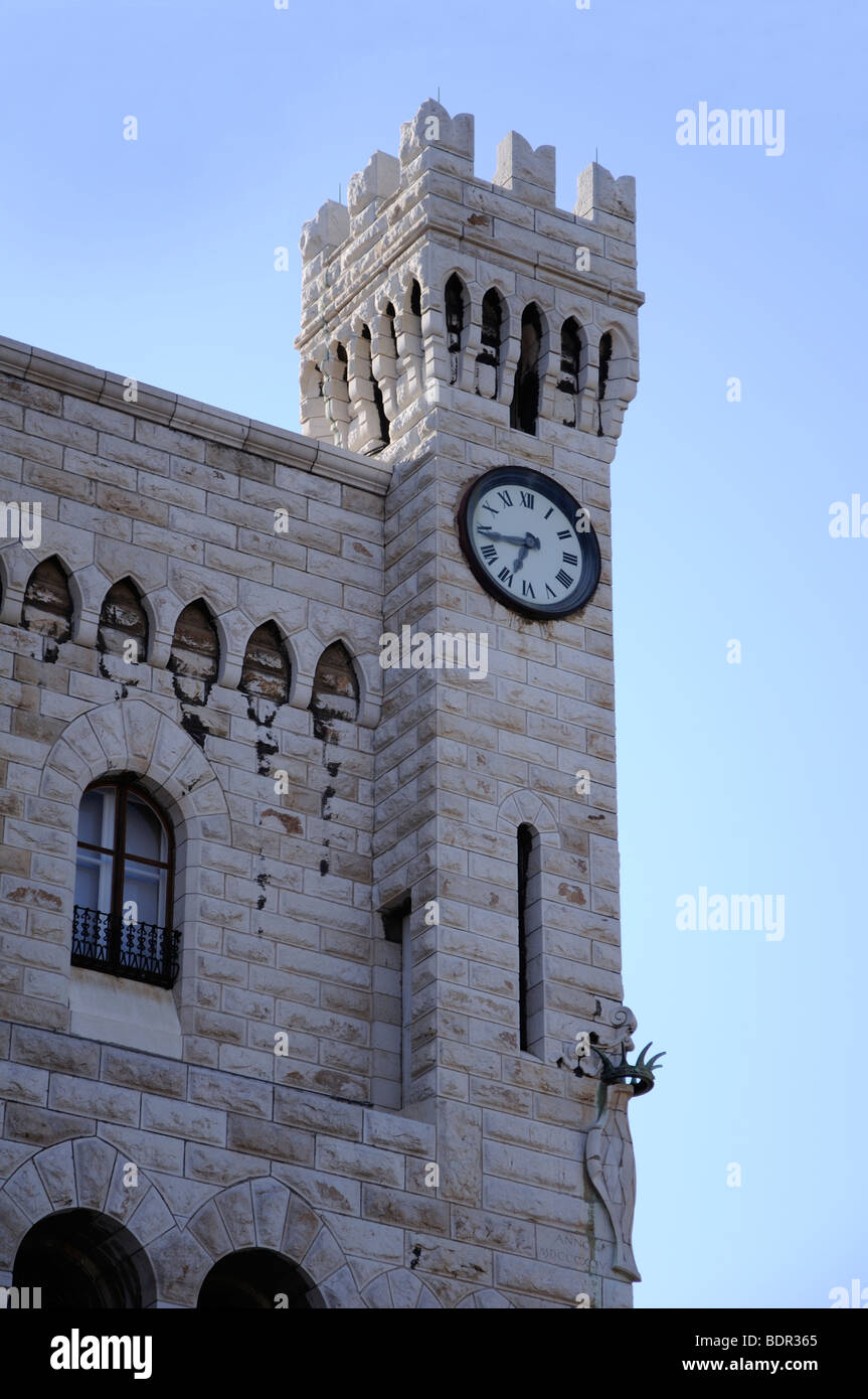 Monaco Royal Palace turret Stock Photo