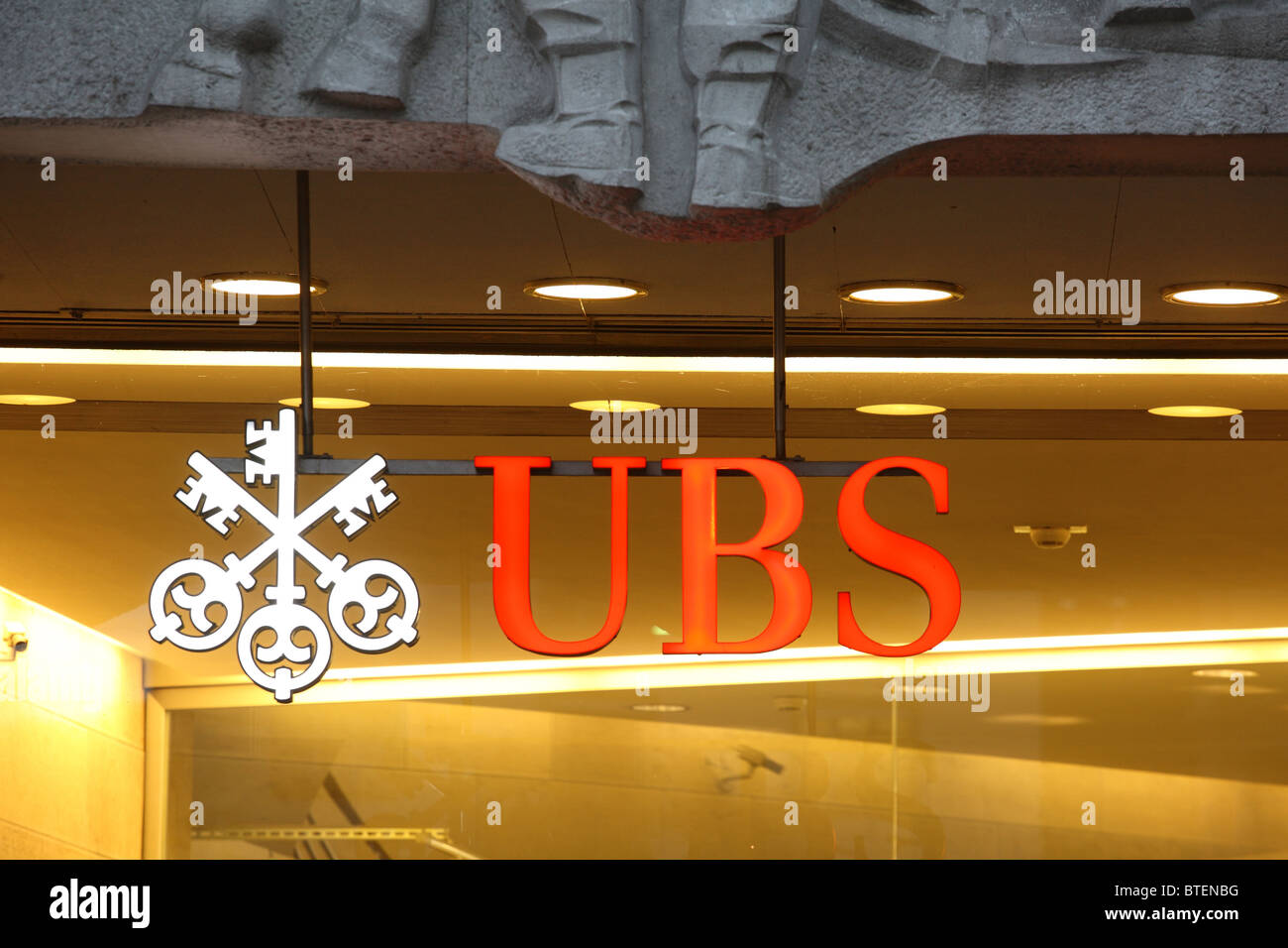 UBS bank, Zurich, Switzerland Stock Photo