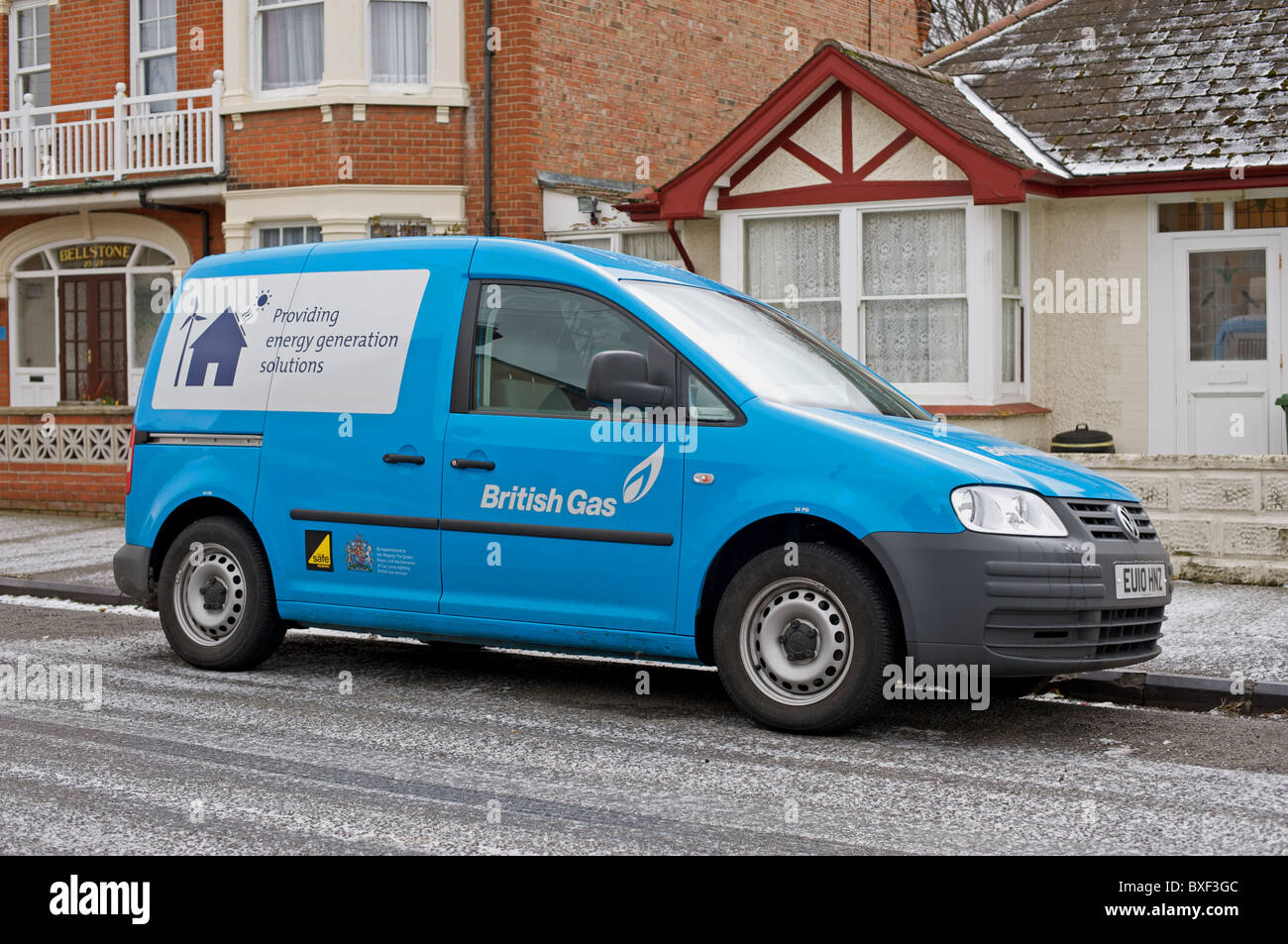 British Gas van Stock Photo