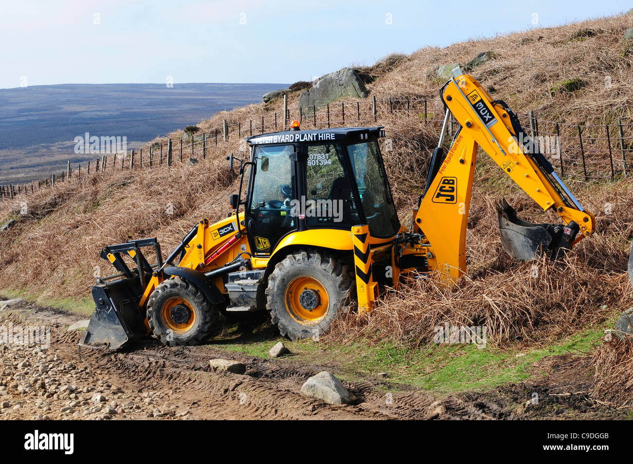 JCB digger Stock Photo