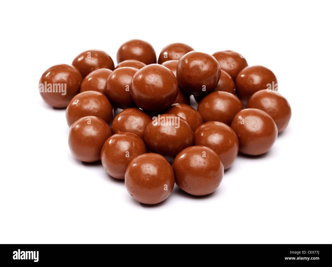 Pile of Maltesers Stock Photo