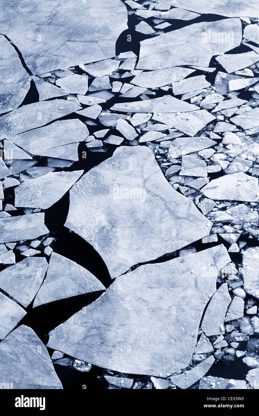 Broken ice Stock Photo