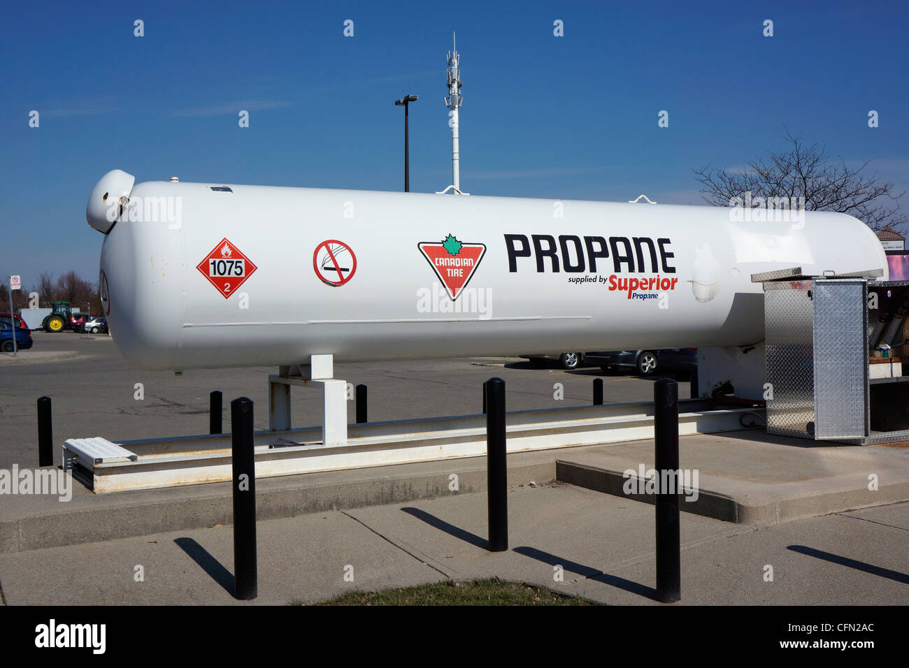 Propane Storage Tank Stock Photo