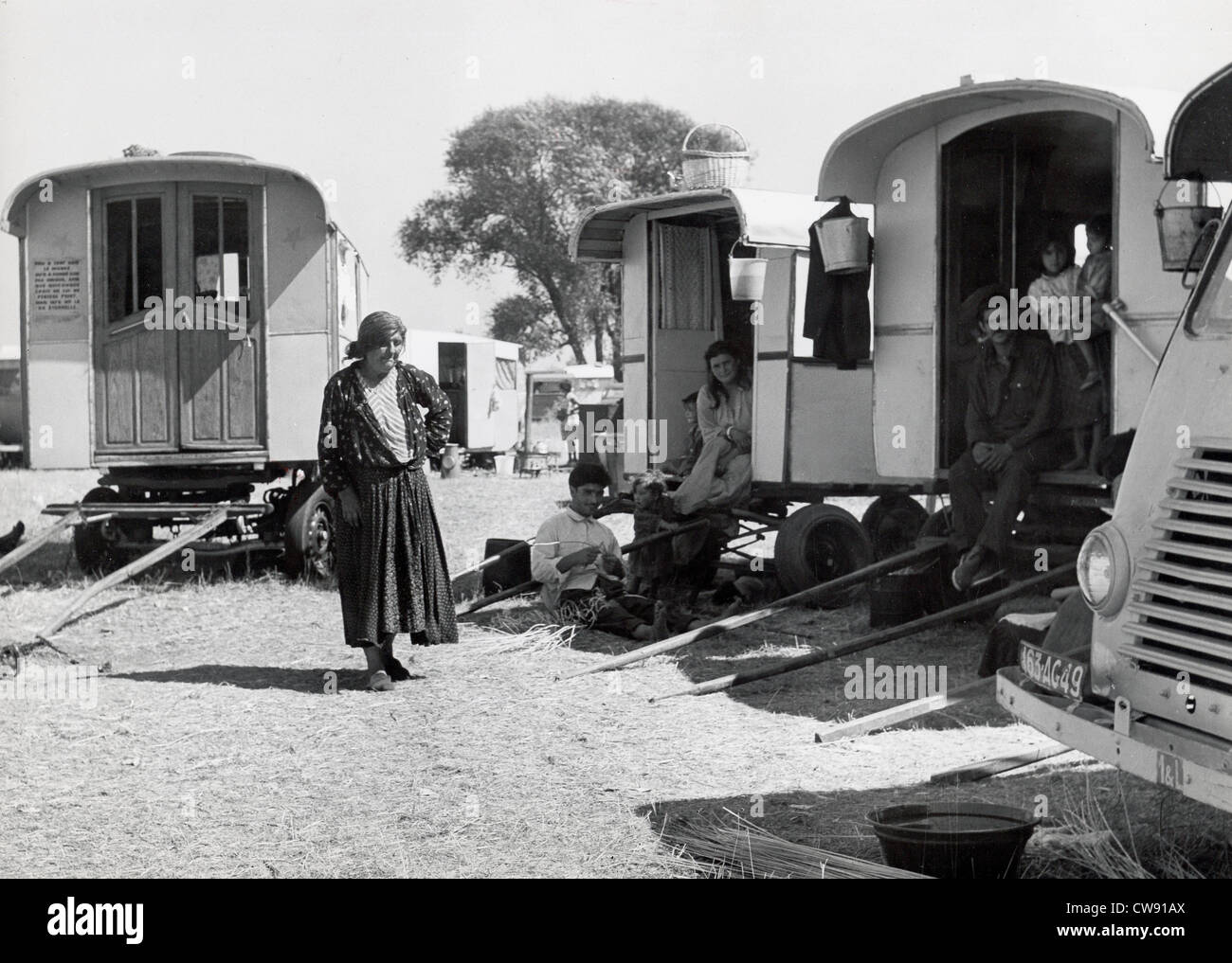 Gypsy camp Stock Photo