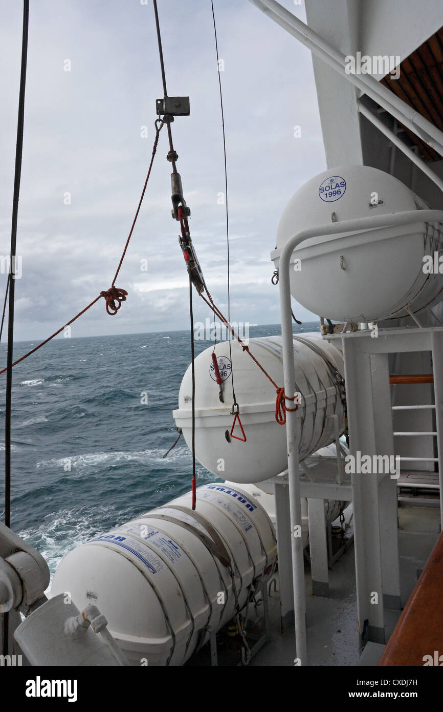 Ship's lifeboat Stock Photo