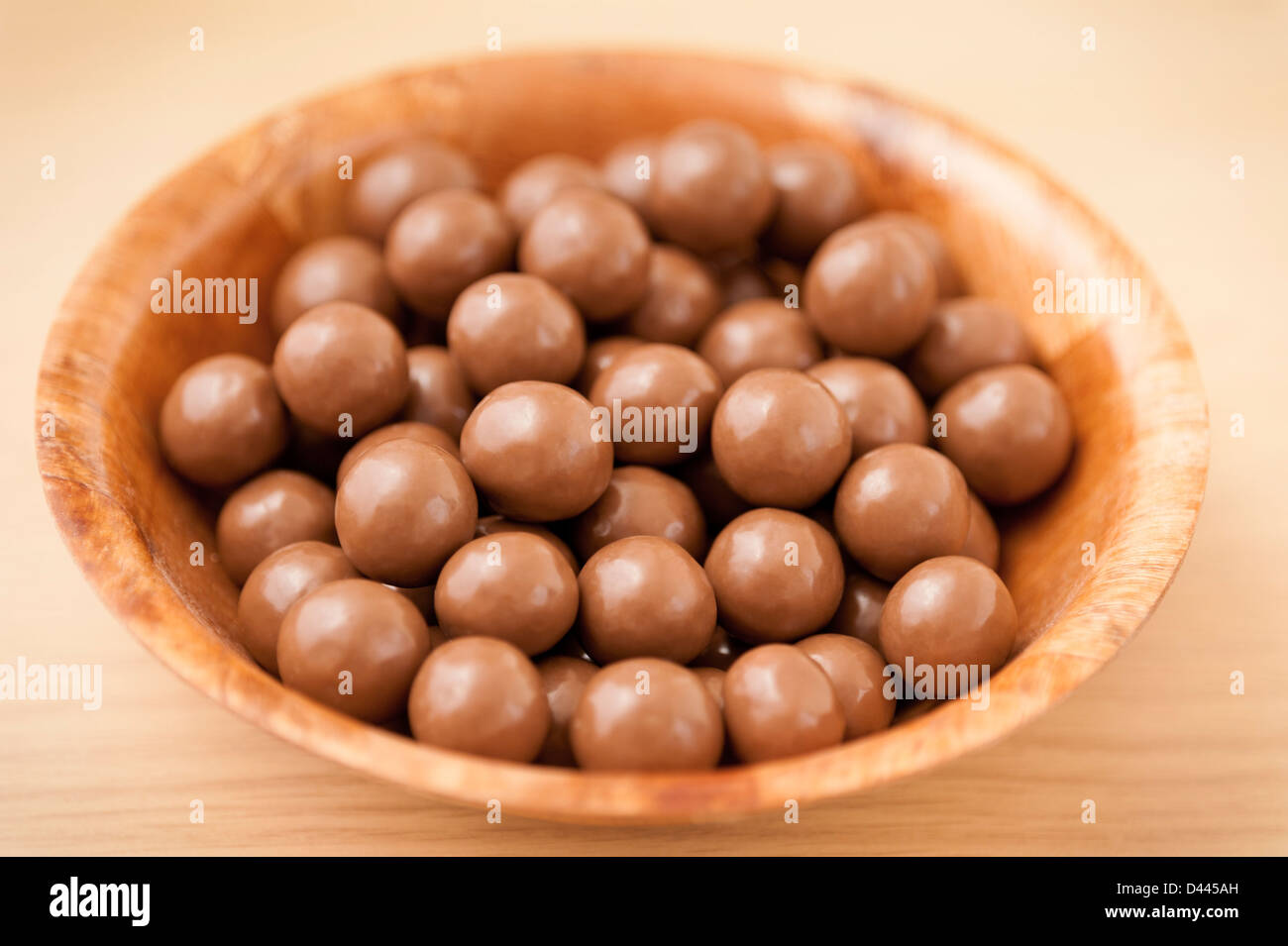 Maltesers in a bowl Stock Photo