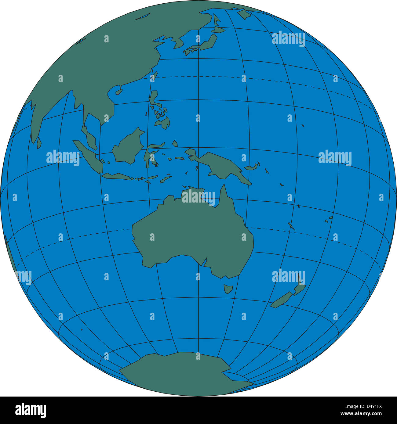 Australia Globe Map | Zip Code Map