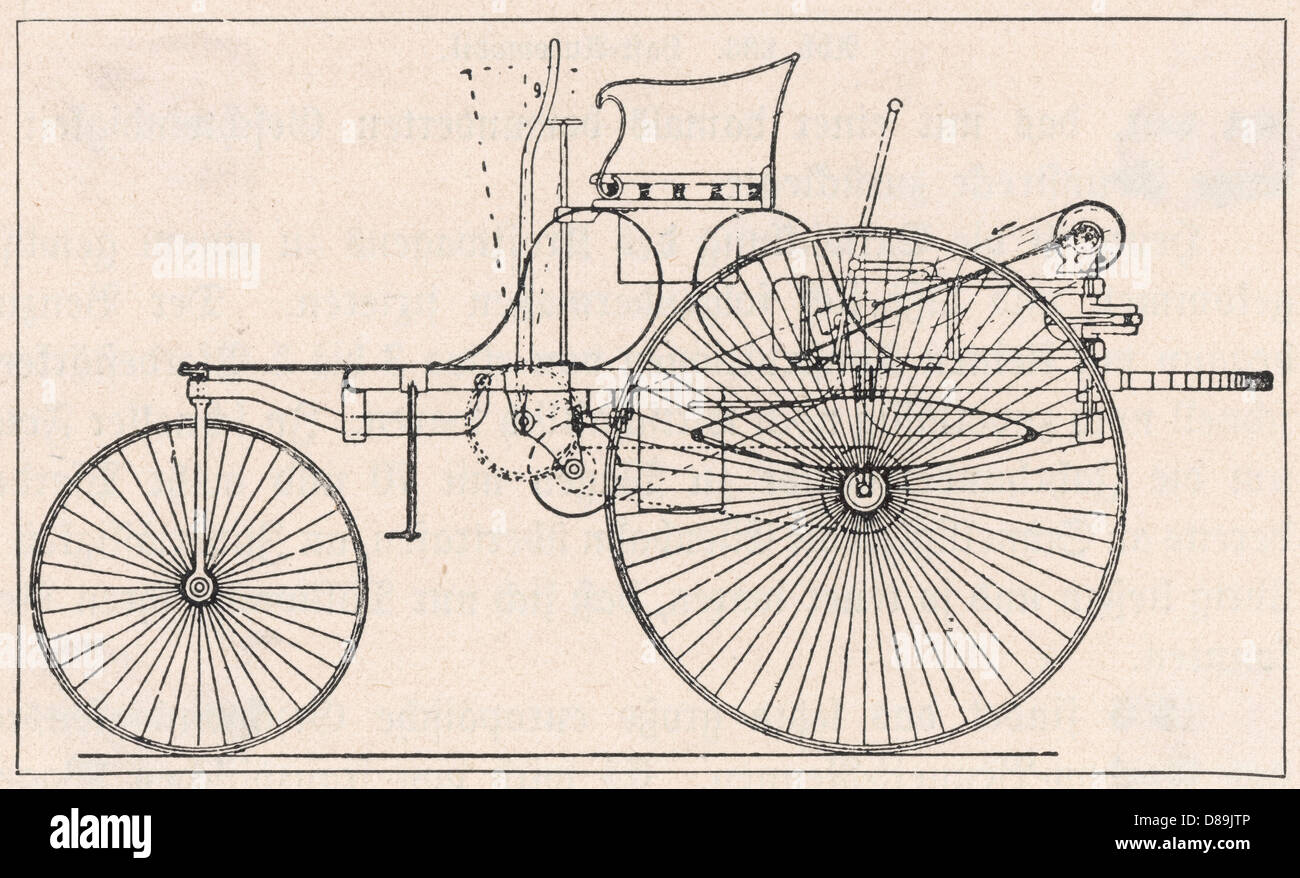 Benz Motor Tricycle Stock Photo