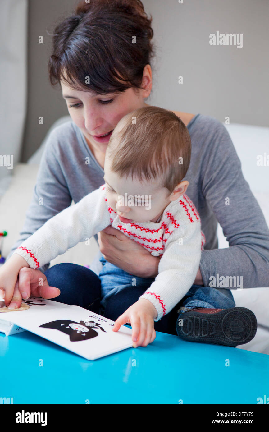 MOTHER & CHILD Stock Photo