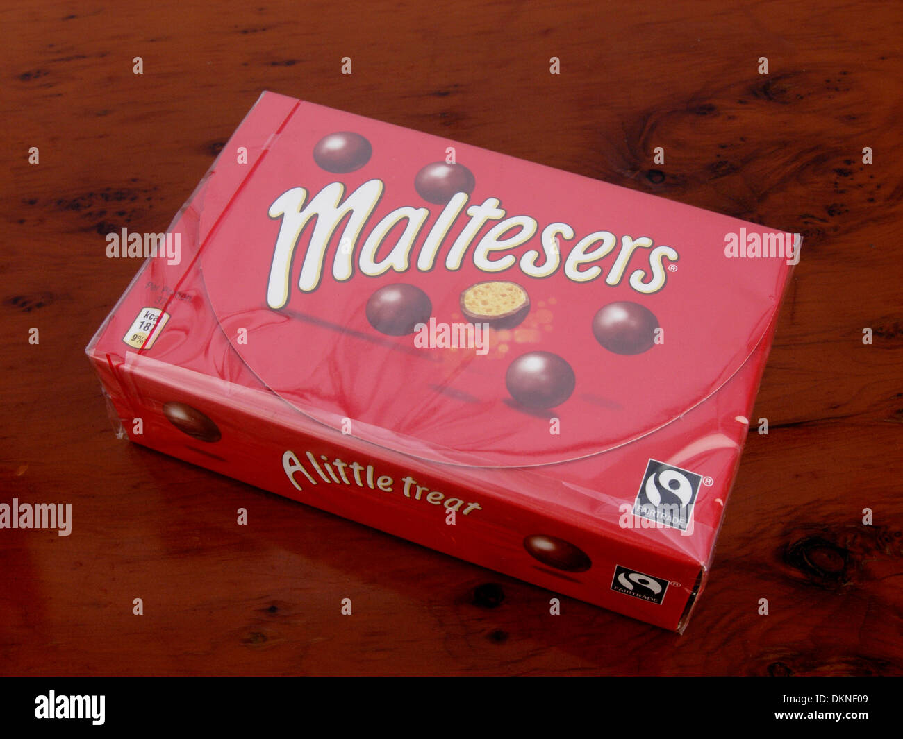 Unopened box of Maltesers Stock Photo