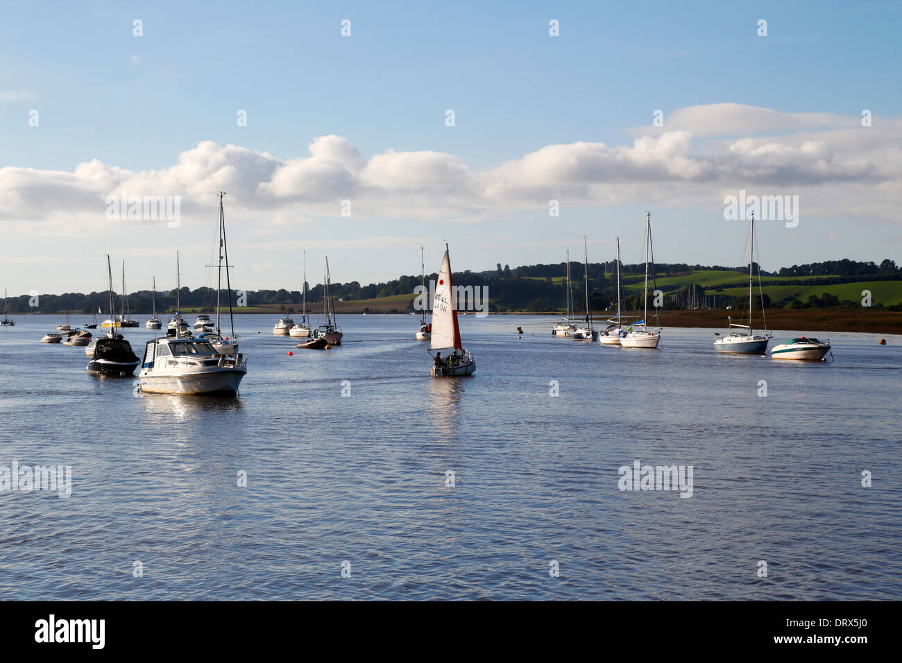 Topsham; River Exe; Devon; UK Stock Photo