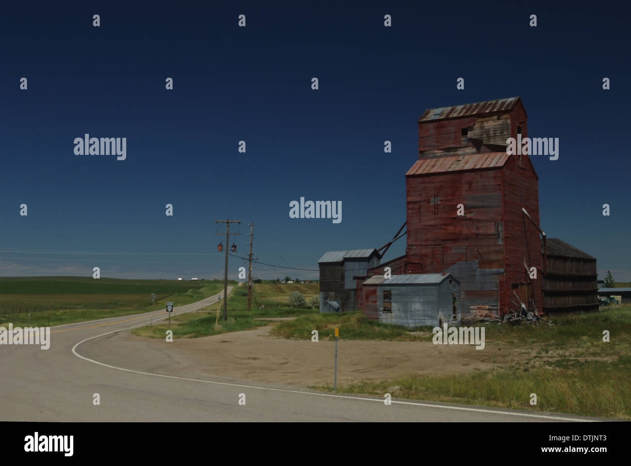 The Old Grain Silo Stock Photo