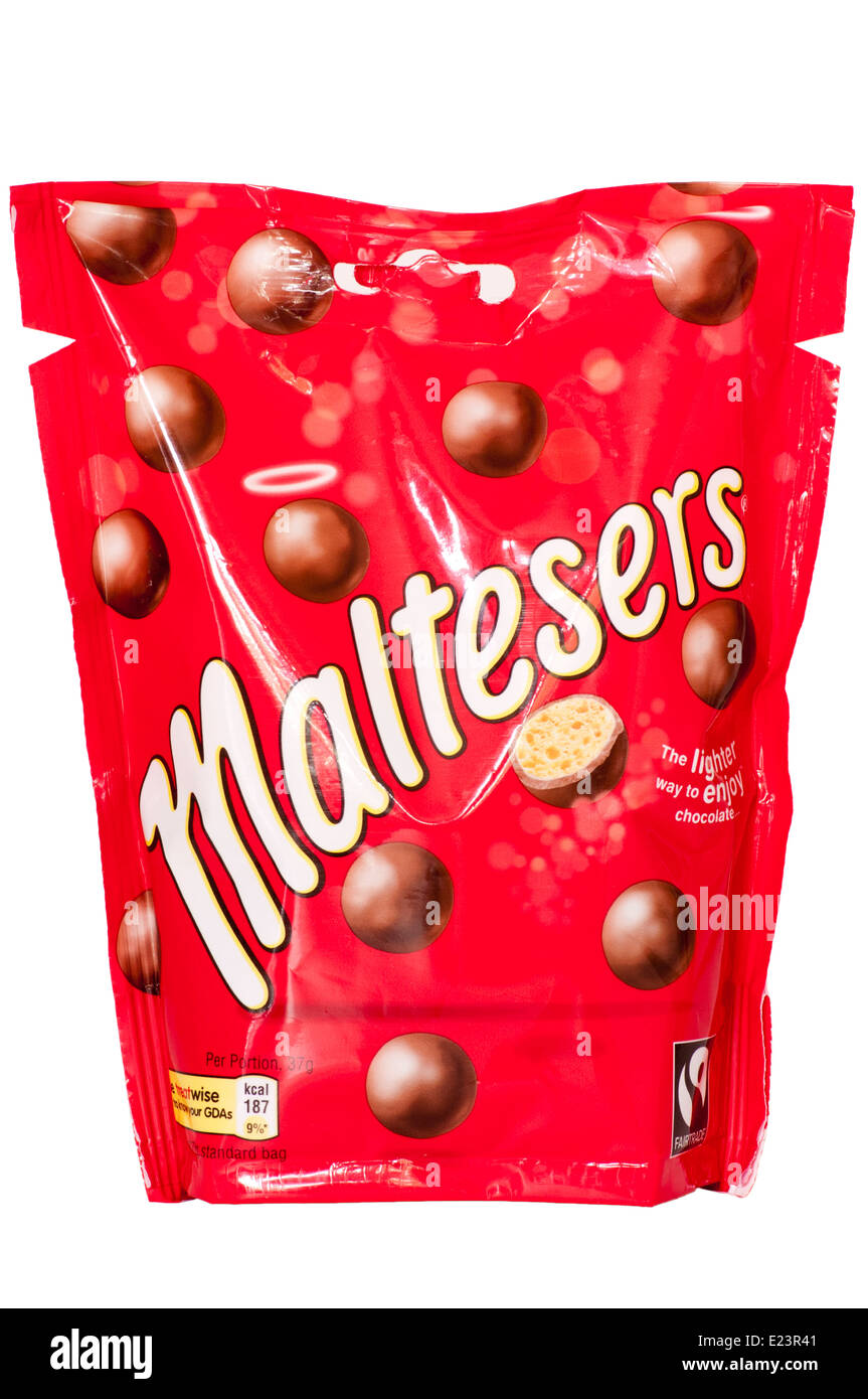 Bag Of Maltesers Stock Photo