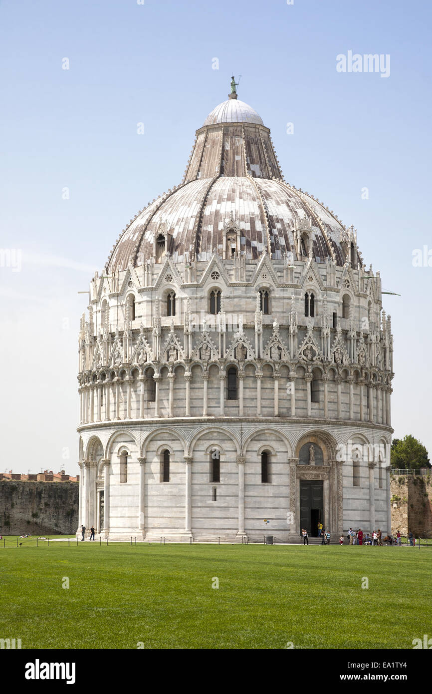 Baptistery in Pisa Stock Photo