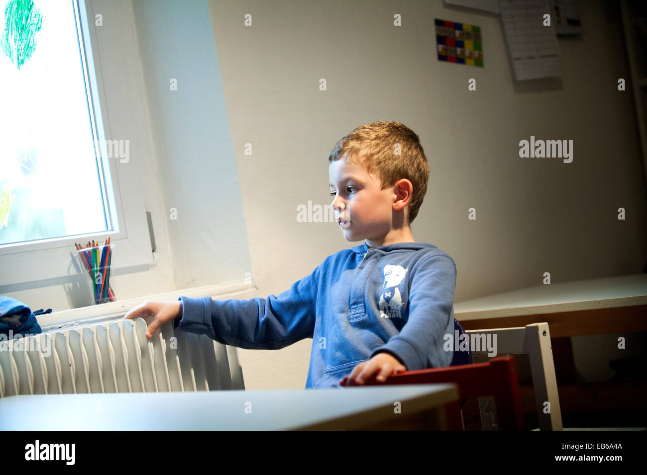 AUTISTIC CHILD Stock Photo