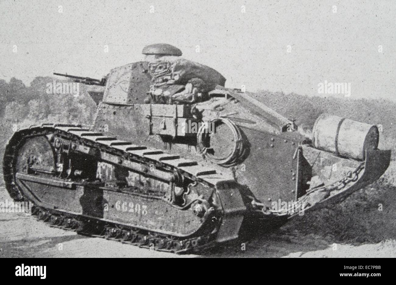 French first world war tank Stock Photo