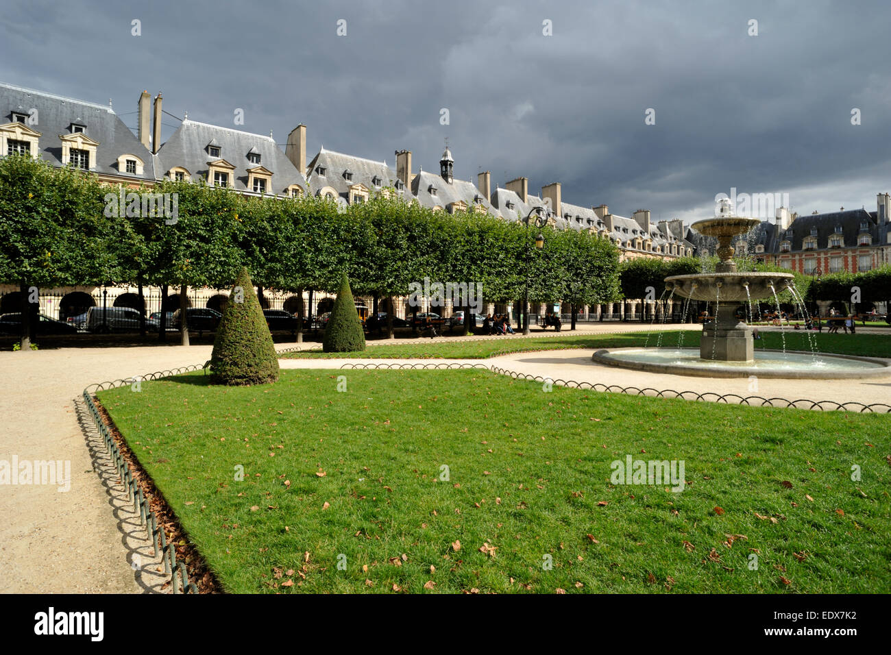 Paris, Place des Vosges Stock Photo