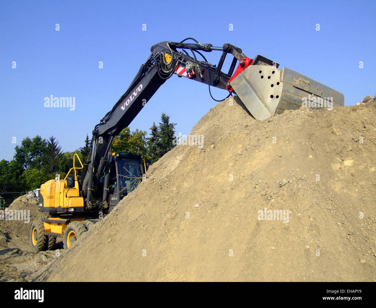 Tiefbau / excavator Stock Photo