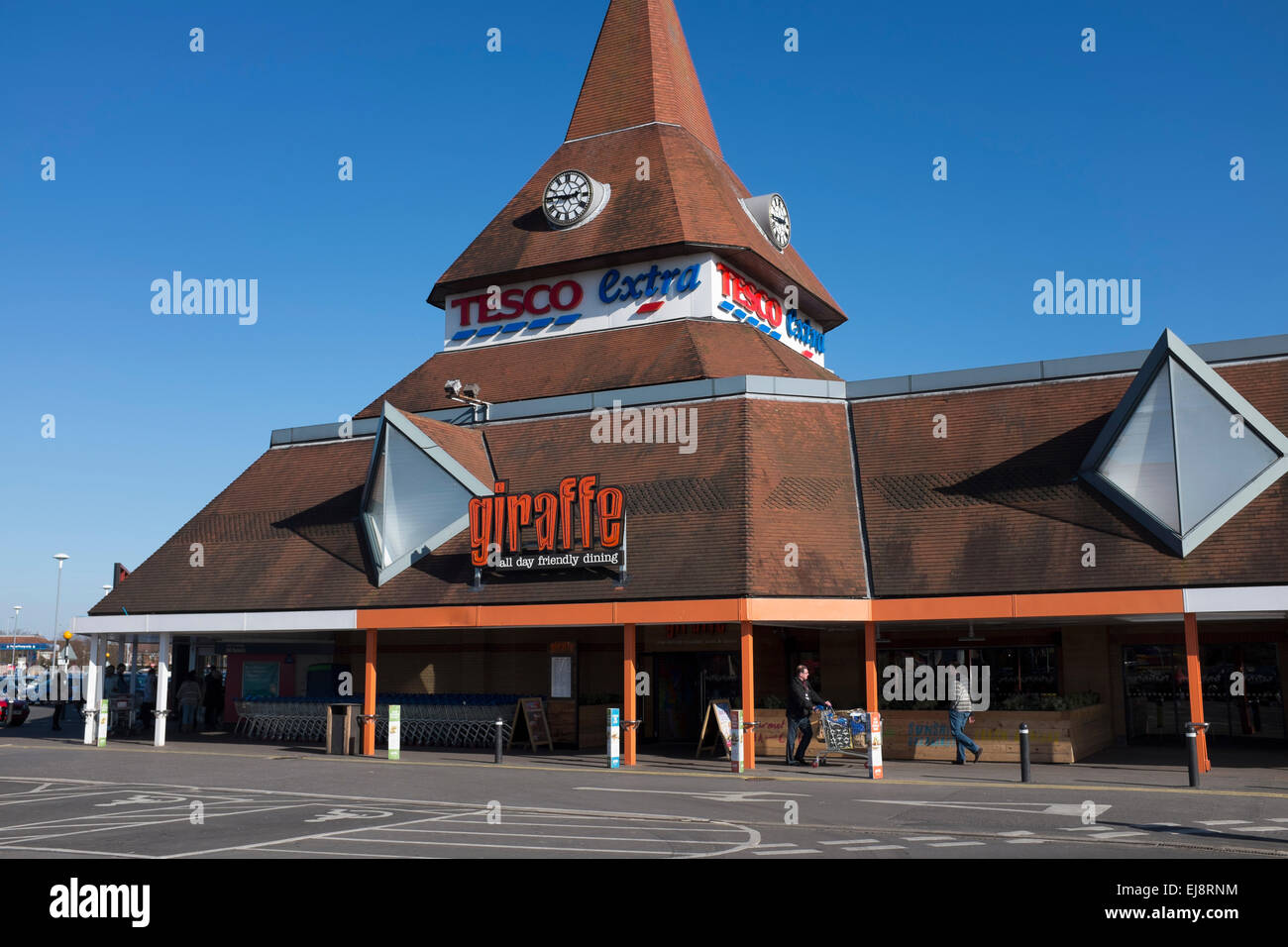 Tesco Extra Store Swindon Stock Photo