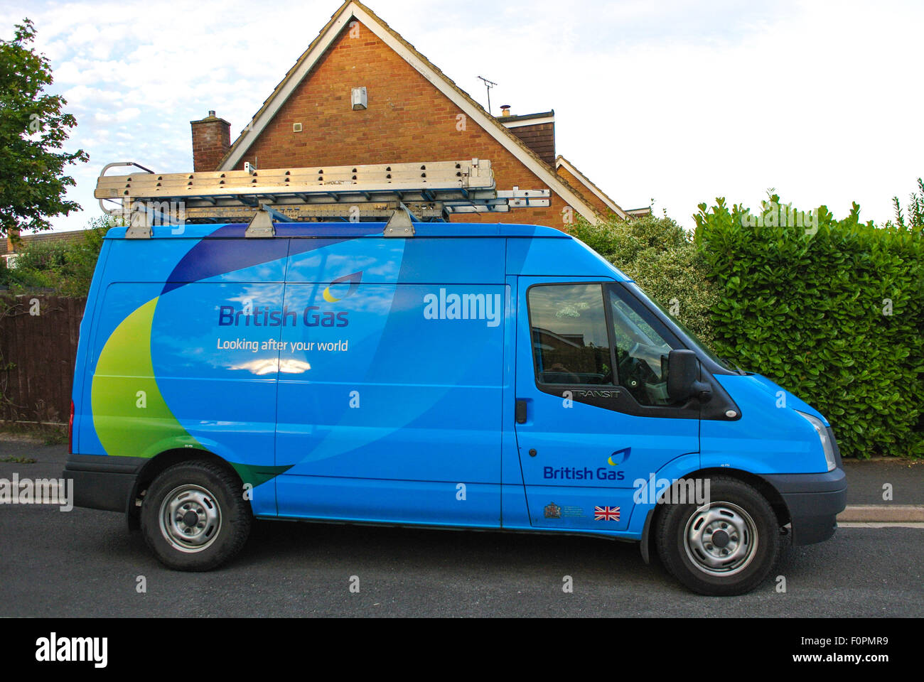 British Gas van Stock Photo