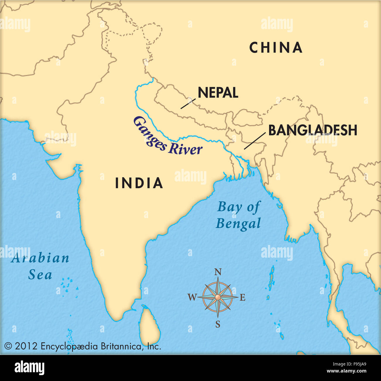 Ganges River In India Map - Alvera Marcille