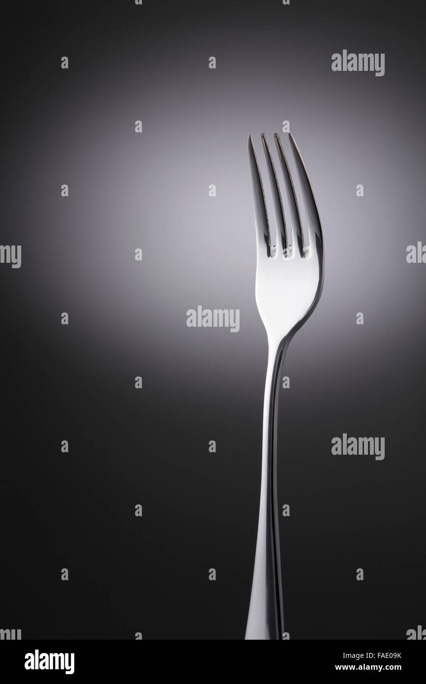 single object of the fork Stock Photo